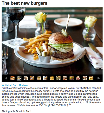 photo time out new york best burgers nyc 2012 whitehall restaurant