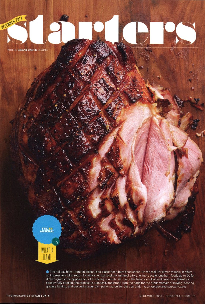 Bon Appetit Dec 2013 Ham Pg1