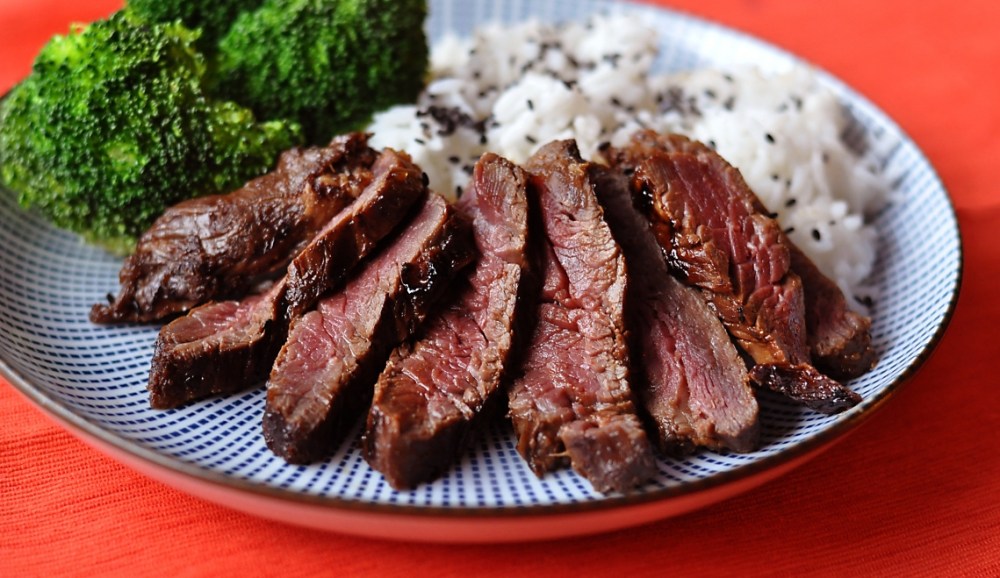 Kalbi Style Grilled Buffalo Steak