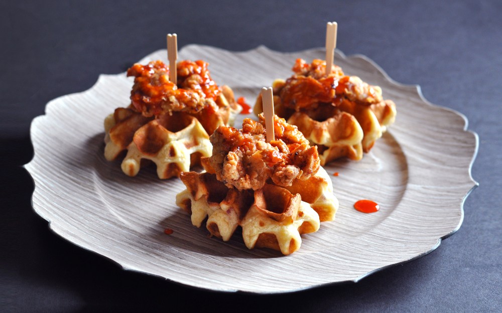 chicken & waffles recipe preview