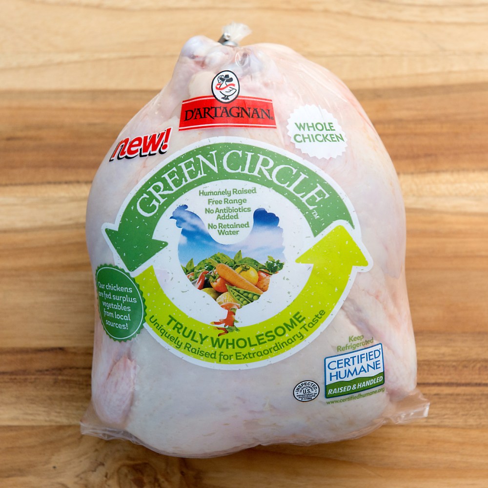 D'Artagnan Green Circle Chicken in Package