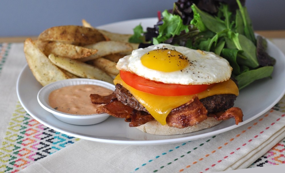 breakfast  burger