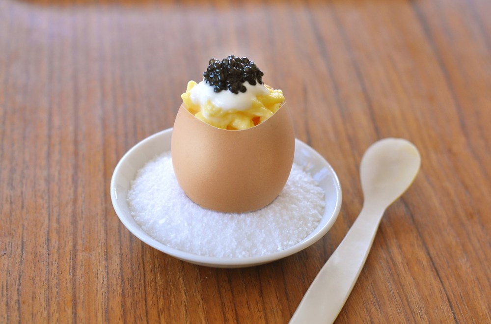 creamy-scrambled-eggs-with-caviar-recipe