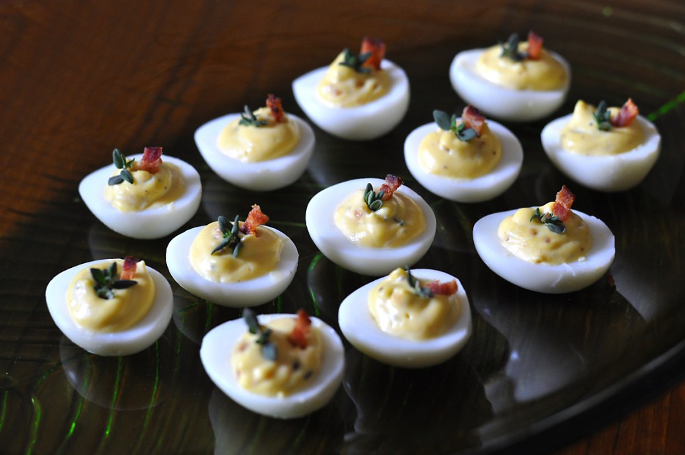 deviled-quail-eggs-with-bacon-and-thyme-recipe