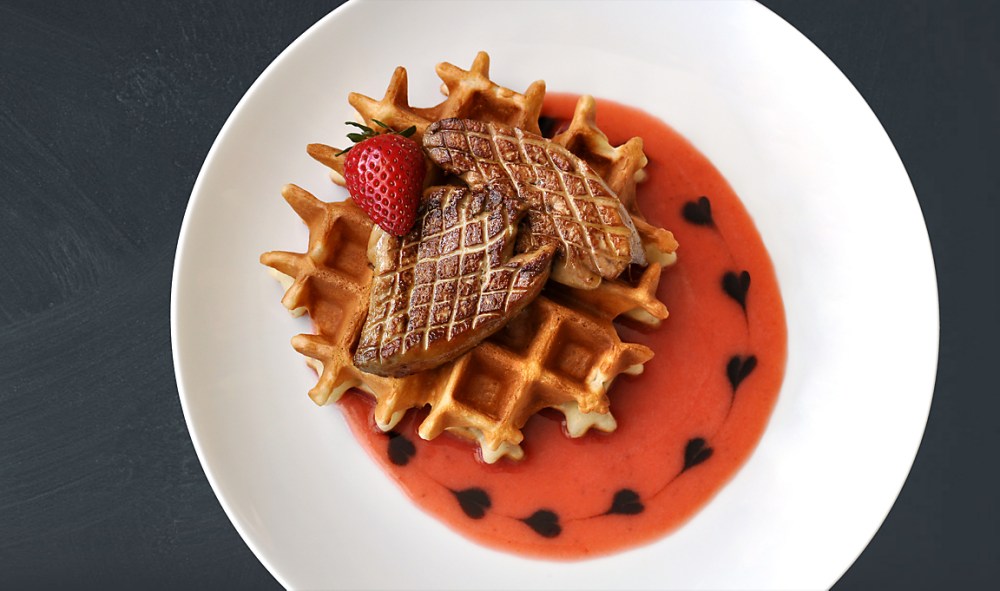 foie-gras-strawberry-waffles-recipe