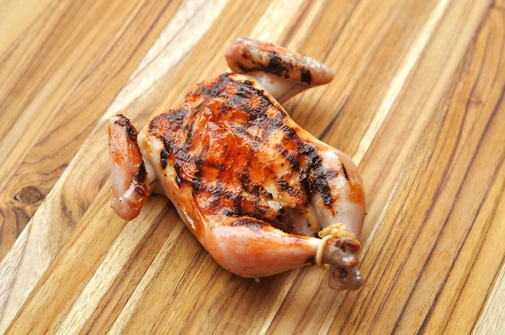 Simple Brined & Grilled Poussin