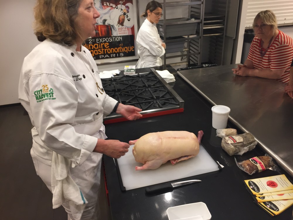 Ariane starts with the whole duck, foie gras and all.