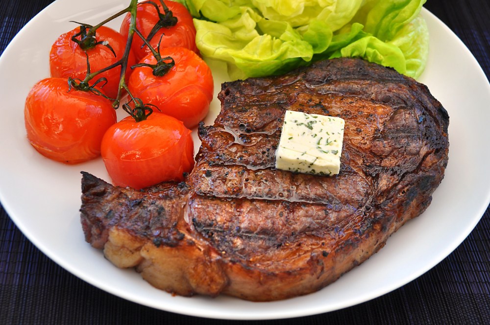 grilled-rib-eye-steak-with-basil-butter-recipe