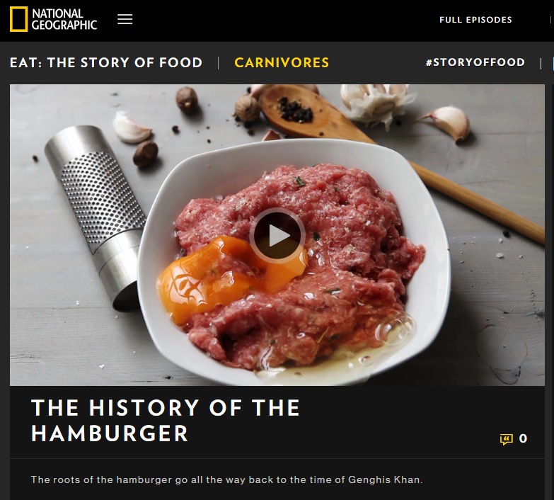 National Geographic History of the Hamburger