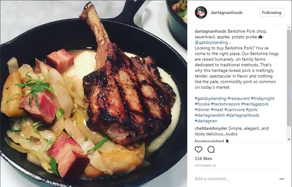 Instagram Pork Chop Gatsbys Landing