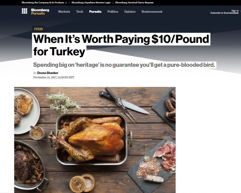 Bloomberg Heritage Turkey Article