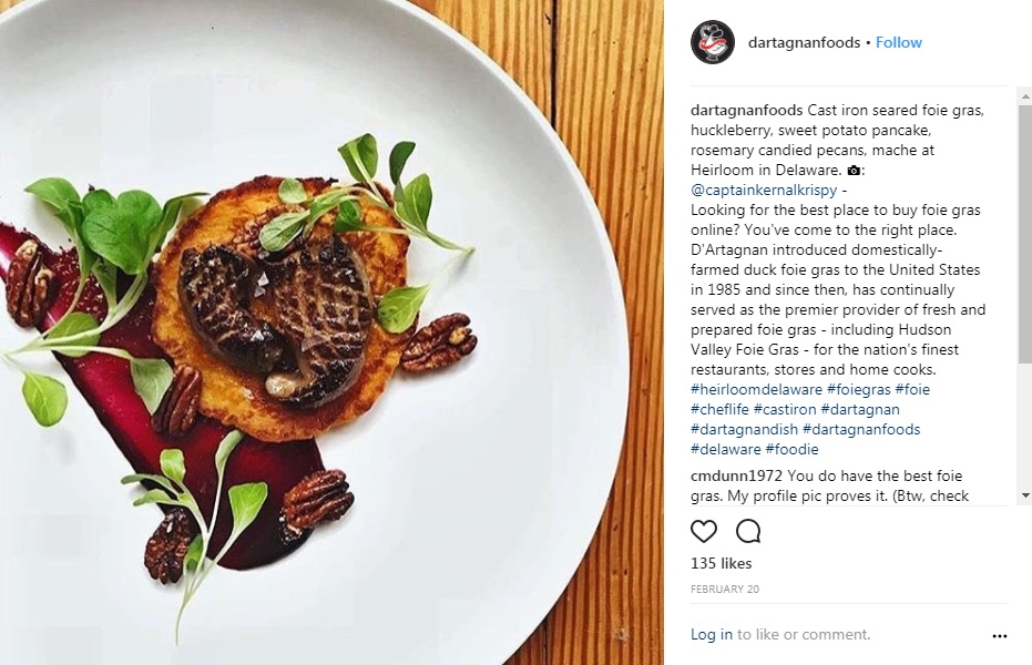 IG Foie Gras at Heirloom in DE