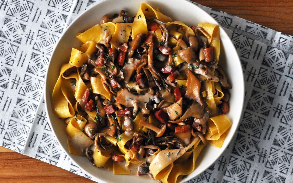 creamy-mushroom-pancetta-pasta-recipe