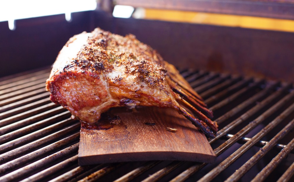 Red Oak Planked Rack of Lamb (2)