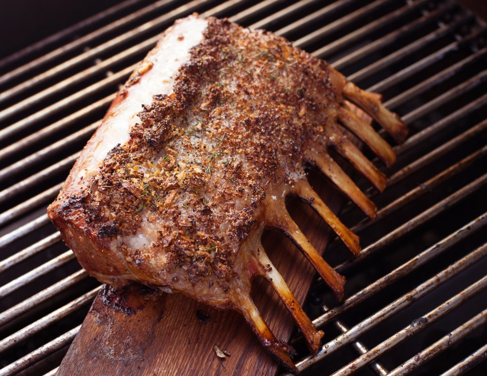 Red Oak Planked Rack of Lamb (1)