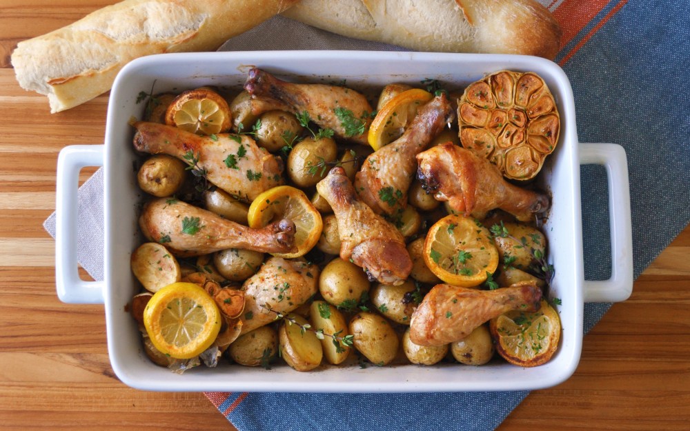 one pan garlic lemon chicken hi res