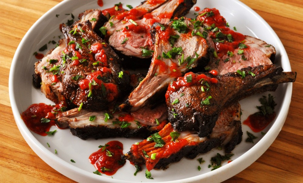 Moroccan Lamb Chops with Harissa CU